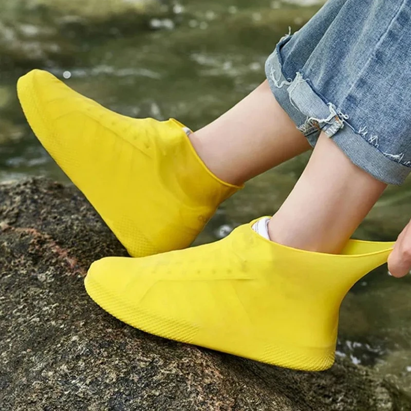 1Pair Reusable Waterproof Rain Shoe Covers