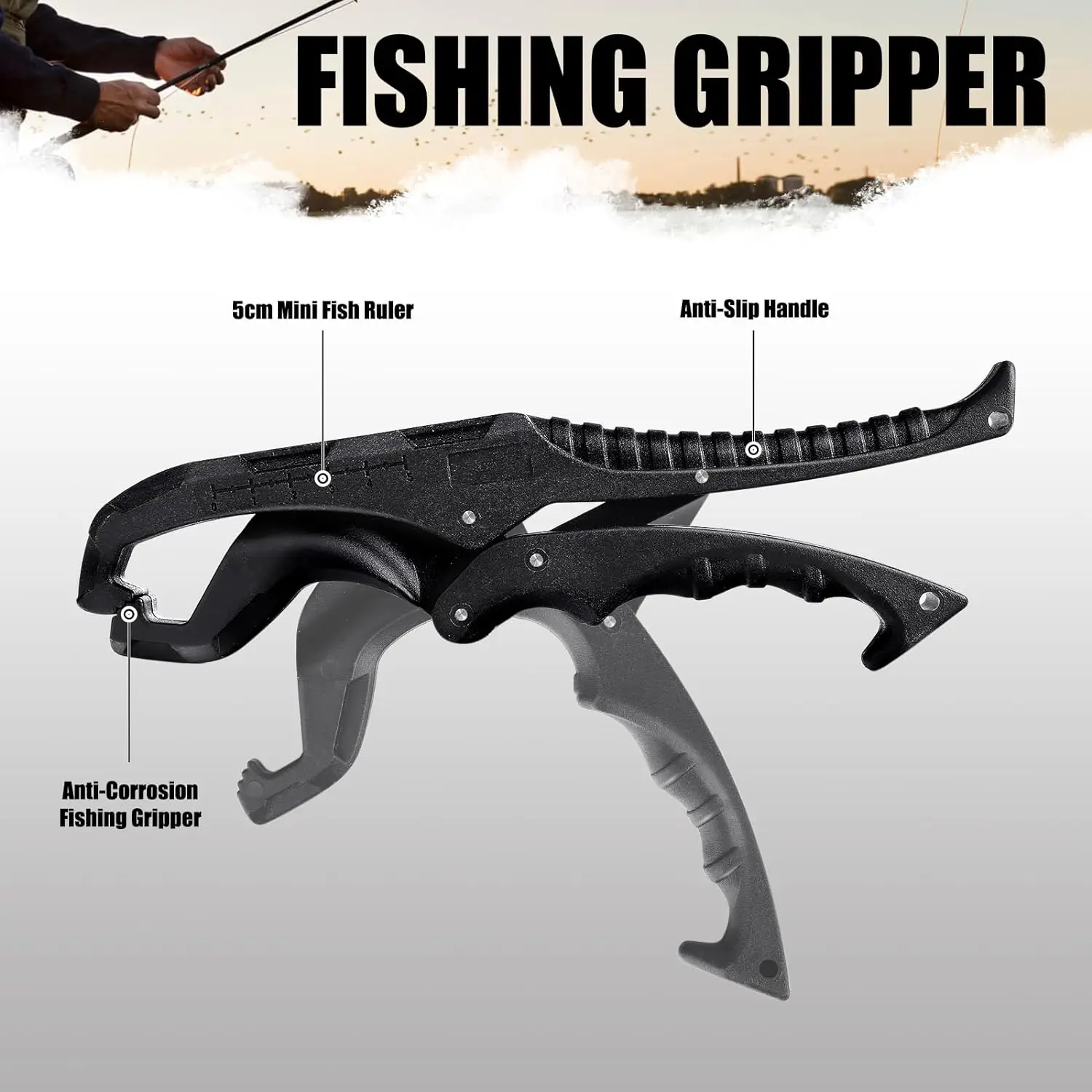 Fish Lip Gripper, Catfish Mouth Pliers Fish Holder, Fishing
