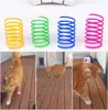 4/200Pcs Cat Spring Toy, Cat Spiral Toys Interactive for Indoor Colorful Cats Plastic Springs Coil for Kitten Hunting Swatting 3