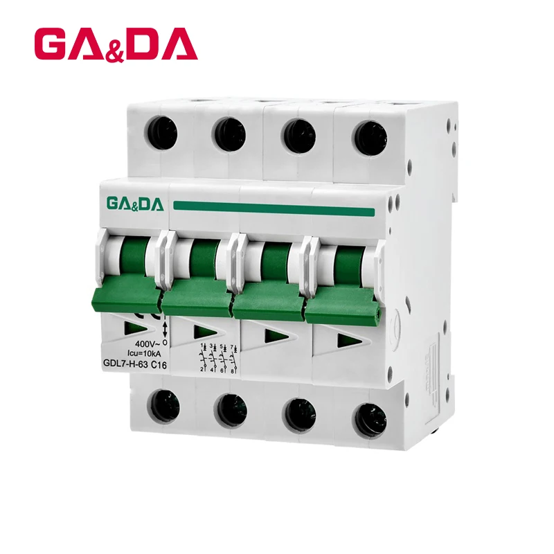 Рисунок 2 - 4p Mini MCB 16A 10ka 400v с сертификатом