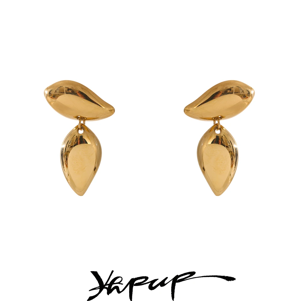Yhpup Stainless Steel Earrings Drop Dangle for Women Waterproof