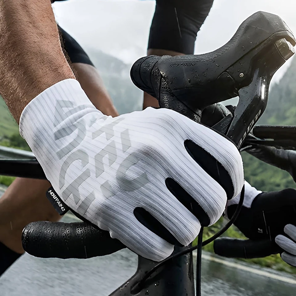 Unisex Full Finger Breathable Cycling Gloves - Anti-Slip & Shock Absorbing for Outdoor Summer Riding