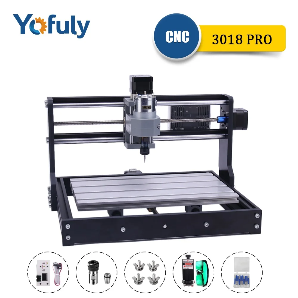 Laser Engraving Machine CNC 3018 PRO Wood Router Mini DIY GRBL ER11 3 Axis For Wood PCB PVC