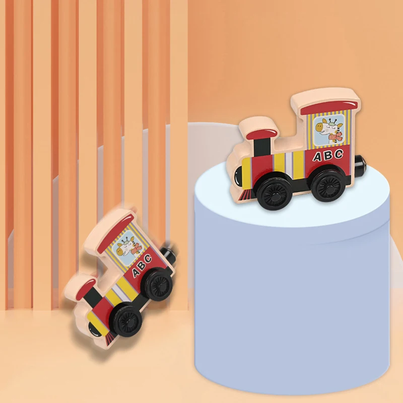 Juguetes Madera Años Tren De Madera Magnético Con Números