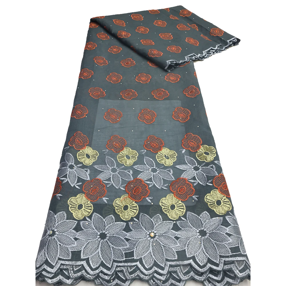 African Cotton Voile Lace Fabric For Wedding Party Dresses