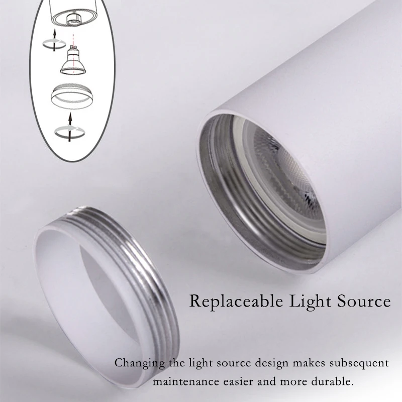 Led Spotlights Surface Mounted Led Downlight GU10 Foldable Living Room Light Fixture Aluminum Ceiling Lamp for Home Kitchen Lamp