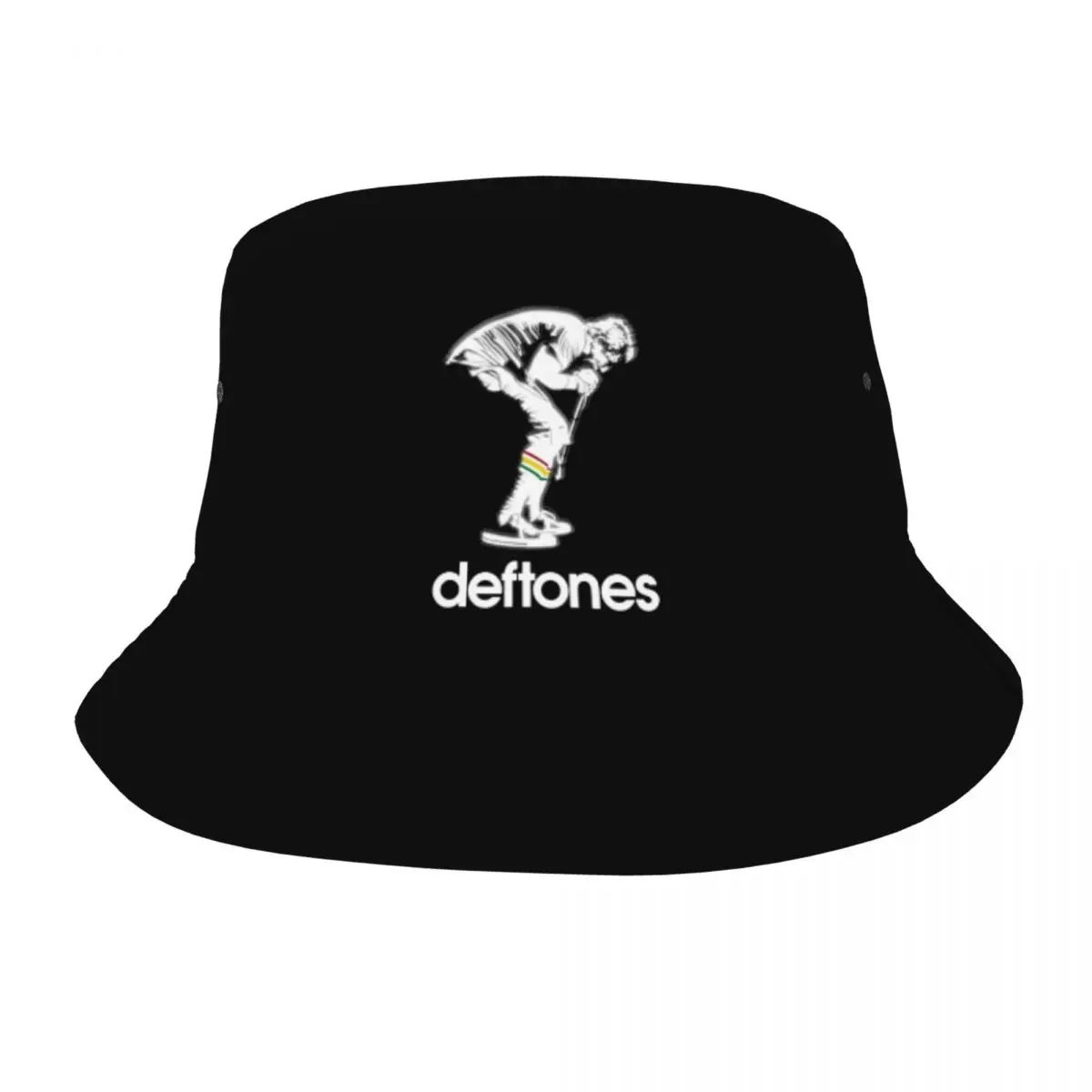 

Баскетбольная шляпа в стиле ужасов Deftones, популярная Наружная Женская Классическая пляжная мягкая складная Кепка унисекс