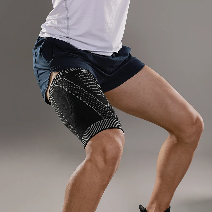 Leg Compression Sleeves, 1 Piece Elastic Non-slip Thigh Support Sleeve