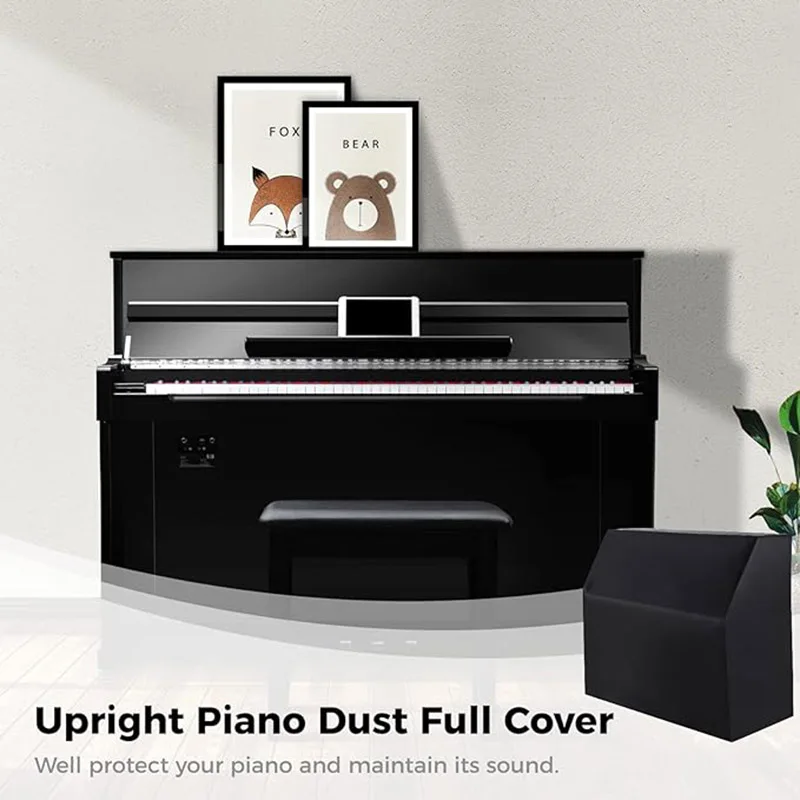 Upright Piano Cover Dustproof and Waterproof Oxford 420D Fabric For Universal Upright
