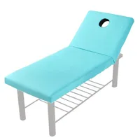 Drap de lit de massage professionnel avec trou, housse de lit de spa respirante pour salon de beauté, housse de lit ajustée élastique pour physiothérapie 4