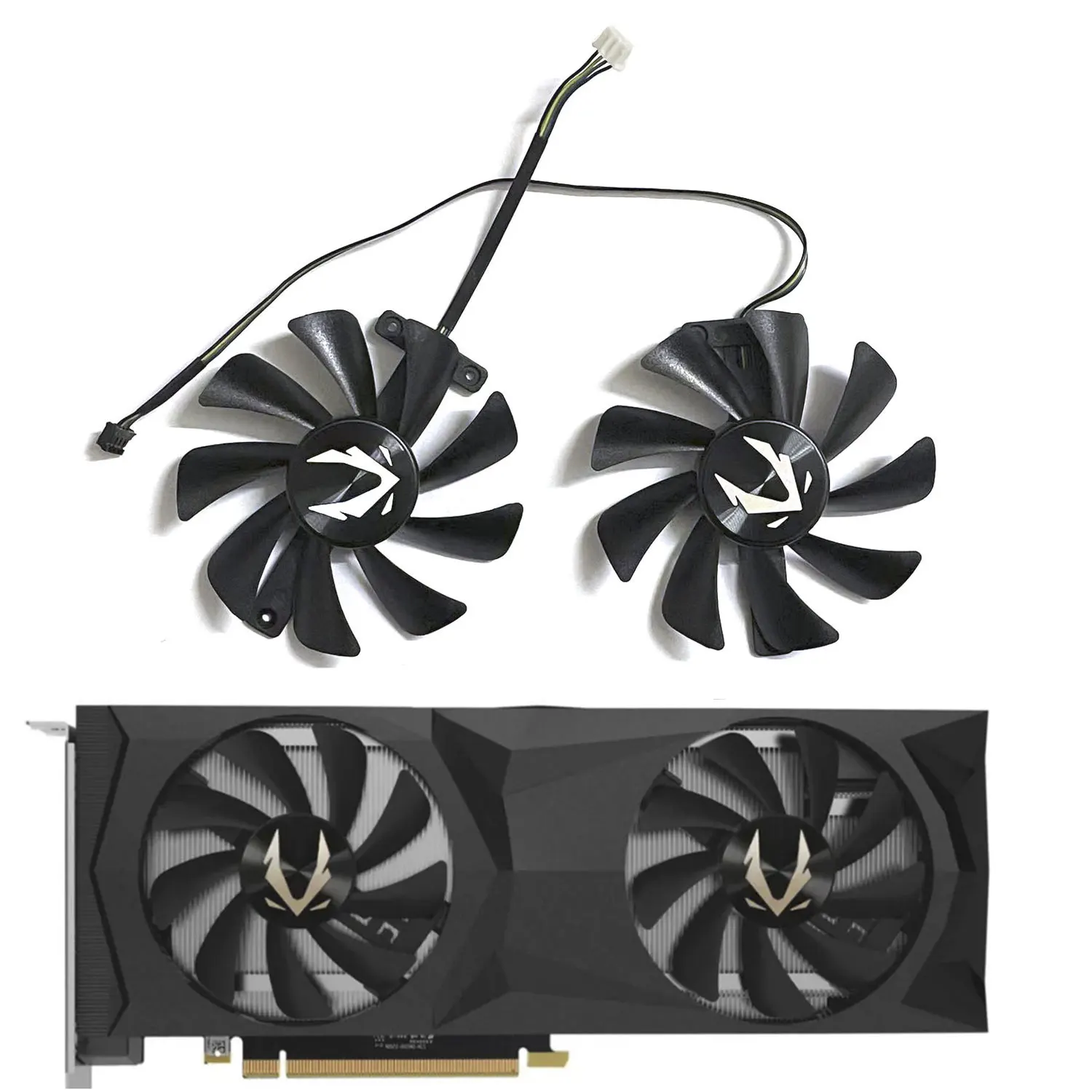 Nuova Ventola Gpu 85Mm 4Pin Cf9015H12S Rtx2080 Ti Per Ventola Della Scheda Grafica Zotac Geforce Rtx 2080 2080 Ti
