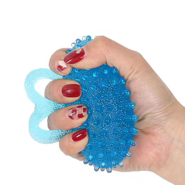 Silicone Finger Exerciser Hand Grip Strengthener Ball Physical Therapy Anxiety Relaxation Stress Relief Gifts For Adults 3