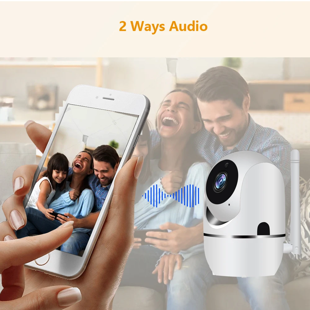 720P Baby Monitor Smart Home Surveillance Camera with Wifi