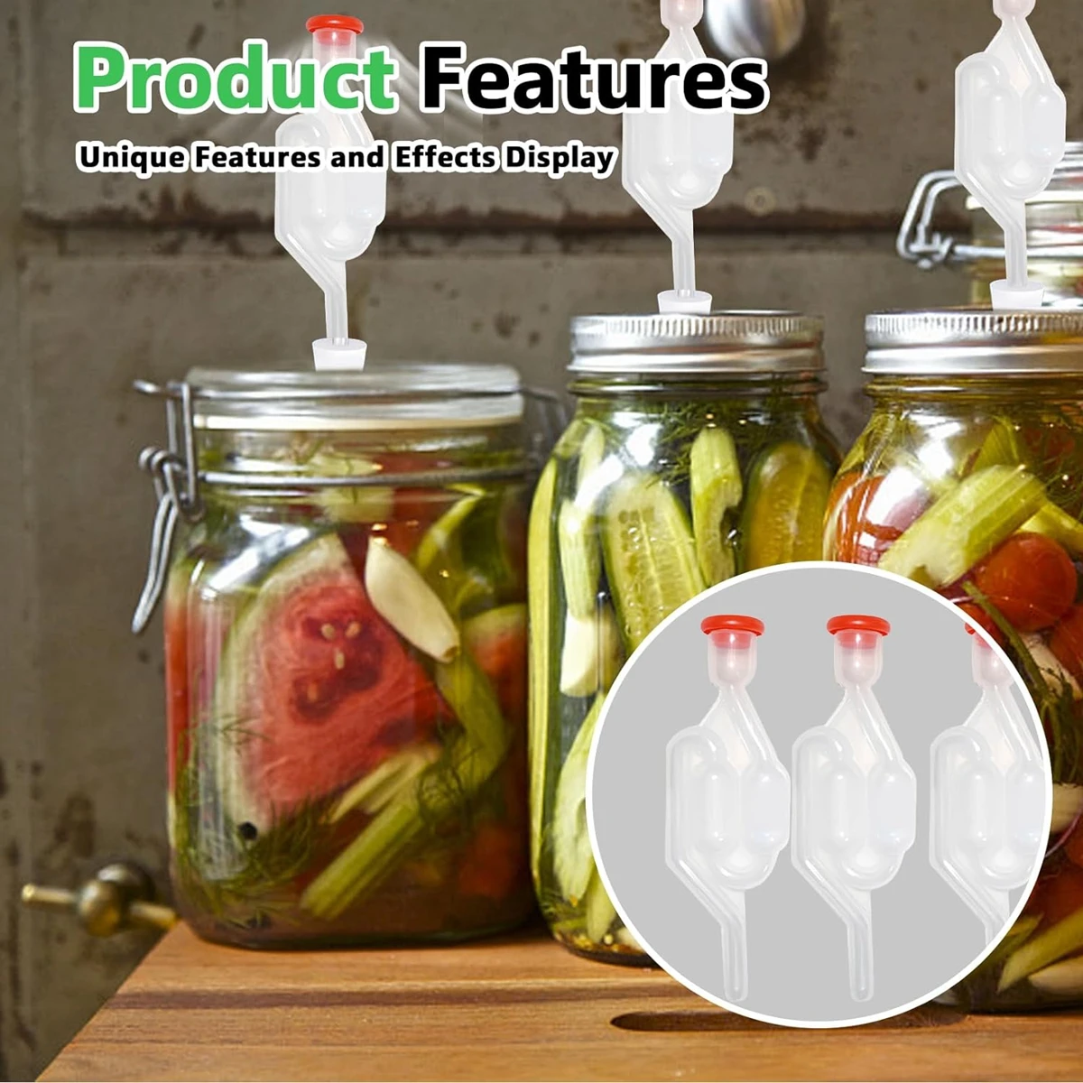 #1-16 Airlocks for Fermenting Stoppers for Home Bar Brewing Wine Making Beer Fermentation Bubbler Airlock Sauerkraut Kimchi