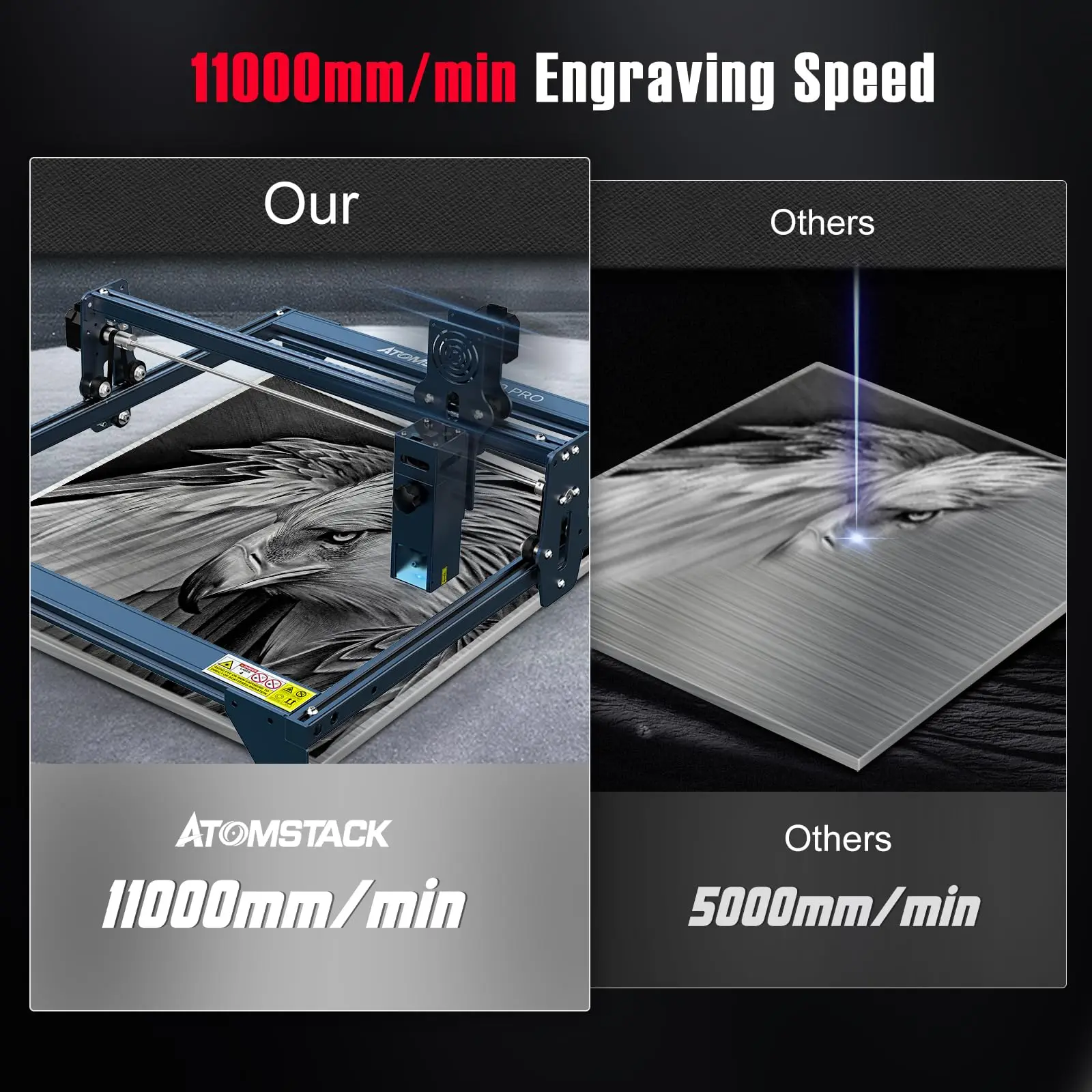 A10 S10 X7 PRO 50W Laser Engraving Machine Offline CNC Cut DIY Engraver High Precision for Metal Wood Glass Ceramic