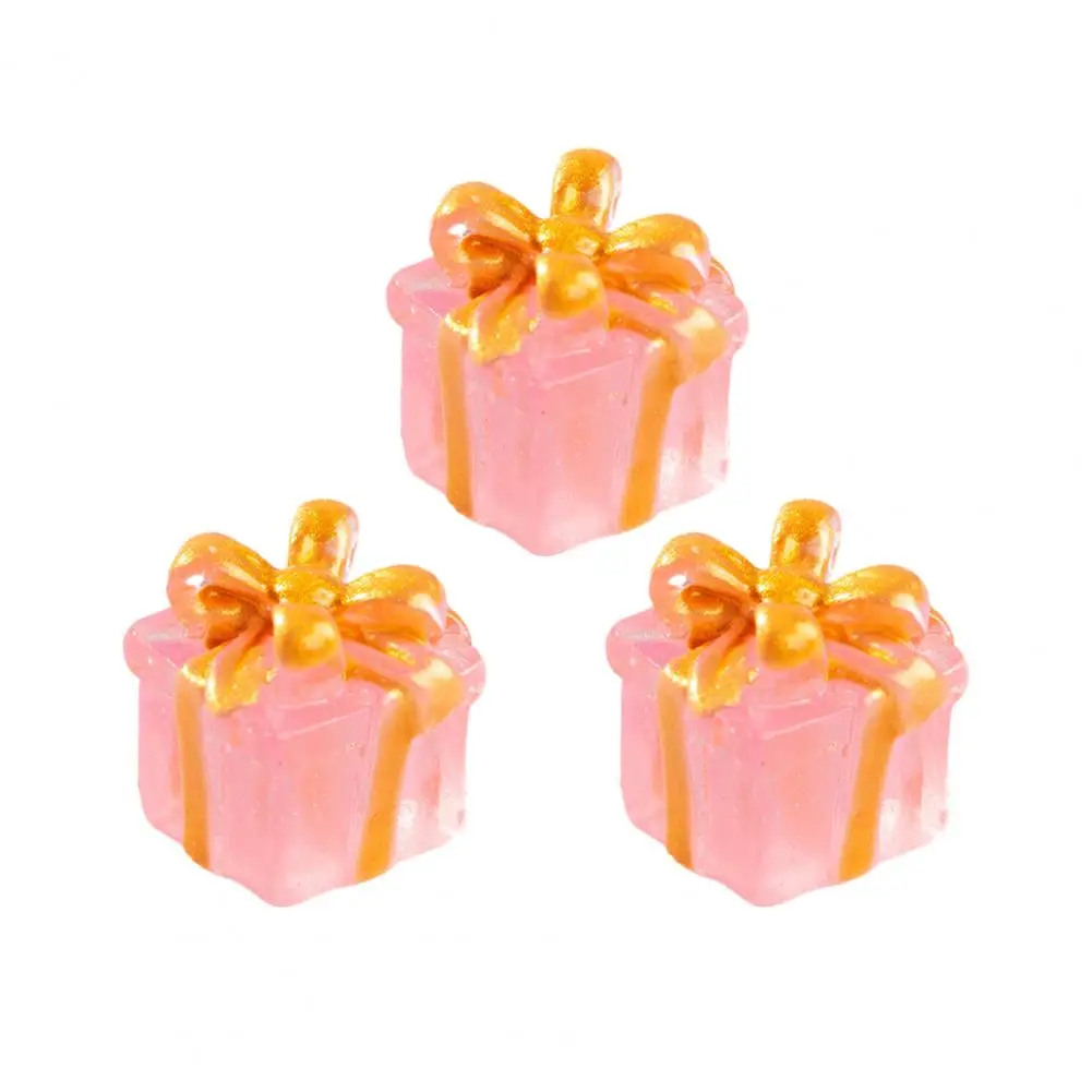 

Lightweight Fairy Garden Accessory Cartoon Gift Box Charming Car Decorative Ornaments for A Lovely Atmosphere Handcrafted Resin