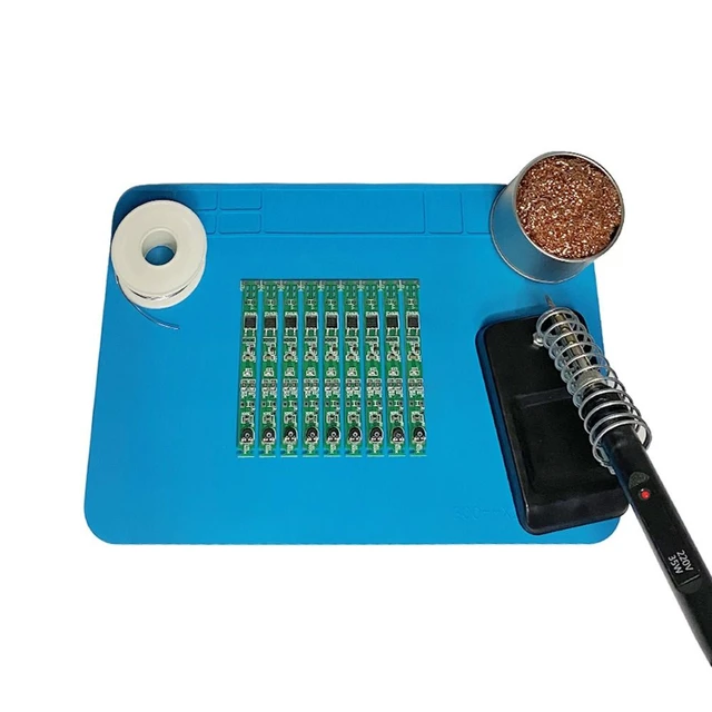 Silicone Soldering Mat ESD Antistatic Heat Resistant Insulation Work Mat  Soldering Station Kit Repair Pad Maintenance Platform