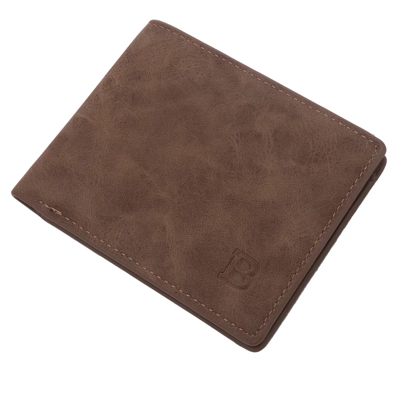 New Mens Foldable Short Wallet PU Leather Coin Pocket Change Slim Mini Purse Credit Card Holder Carrying Thin Wallet