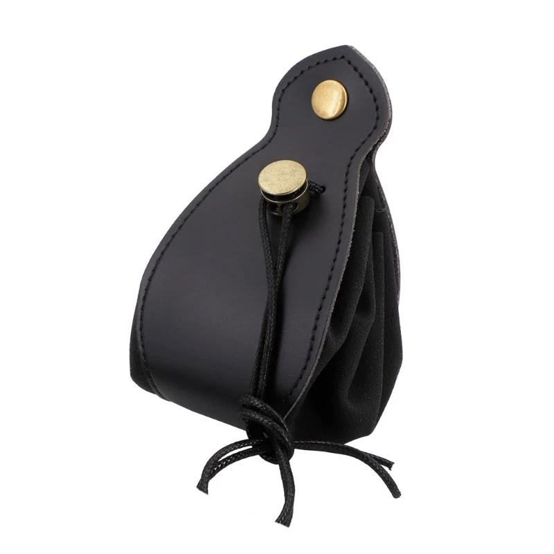 

Portable Mini DND-Dice Drawstring Bag Leather Storage Bag for RPG Games Dices