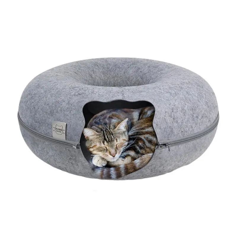 

Cozy Cat Cave Hideaway For Indoors And Outdoors Cat Bed Dual-use Toy Cat House Interactive Game Cat Tunnel Kitten Cave