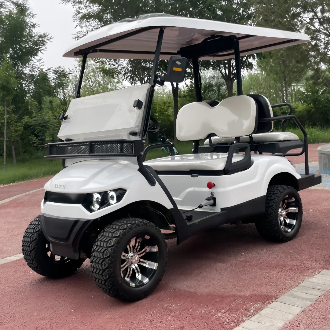 Factory ODM high-end 4-seater electric golf cart, amusement park reception vehicle, electric stroller, beach buggy