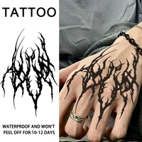 1Pc Dark and Cool Waterproof Temporary Tattoo Stickers, Long-lasting Waterproof for One to Two Weeks, Fake Tattoo for Arm, Leg. 1
