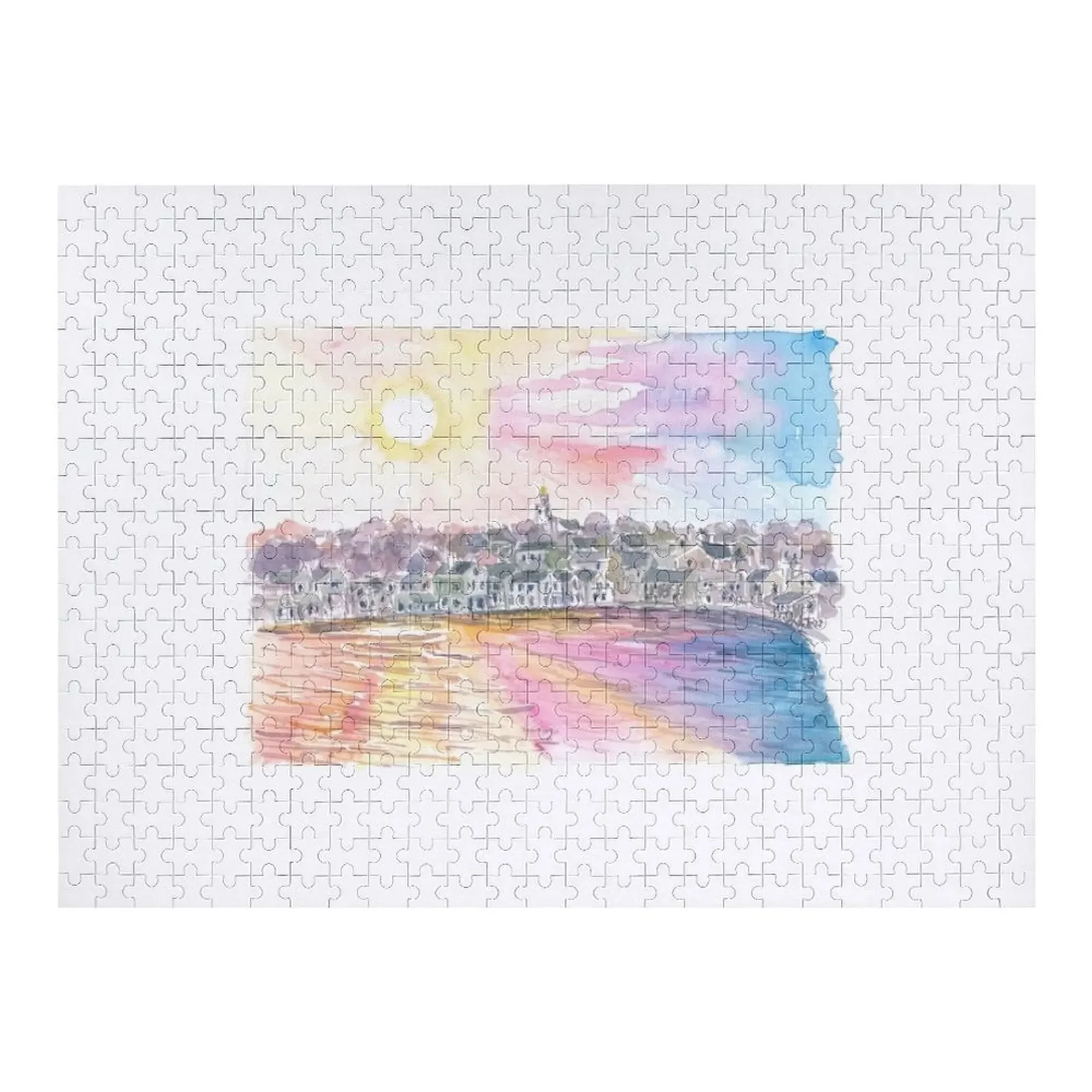 

Nantucket Massachusetts Harbour Scene at Sunset Jigsaw Puzzle Adult Wooden Wood Photo Personalized Custom Gift Puzzle