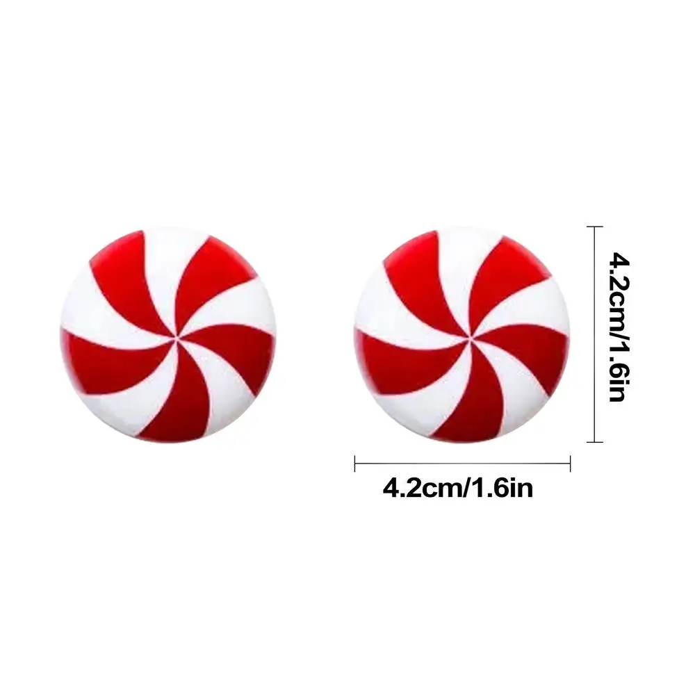 KESOTO Weihnachts Pfefferminz Knopfabdeckungen - 2er Set Für Schubladen & Türen