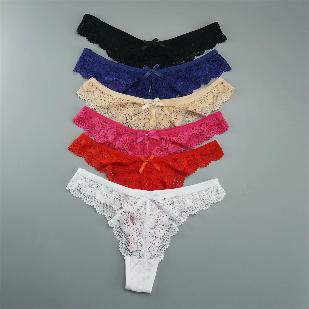 3pcs Europe S-L Lace Thong Women Low Waist Panties Sexy High Elasticity  Ladies Transaprent V-String Underwear - AliExpress