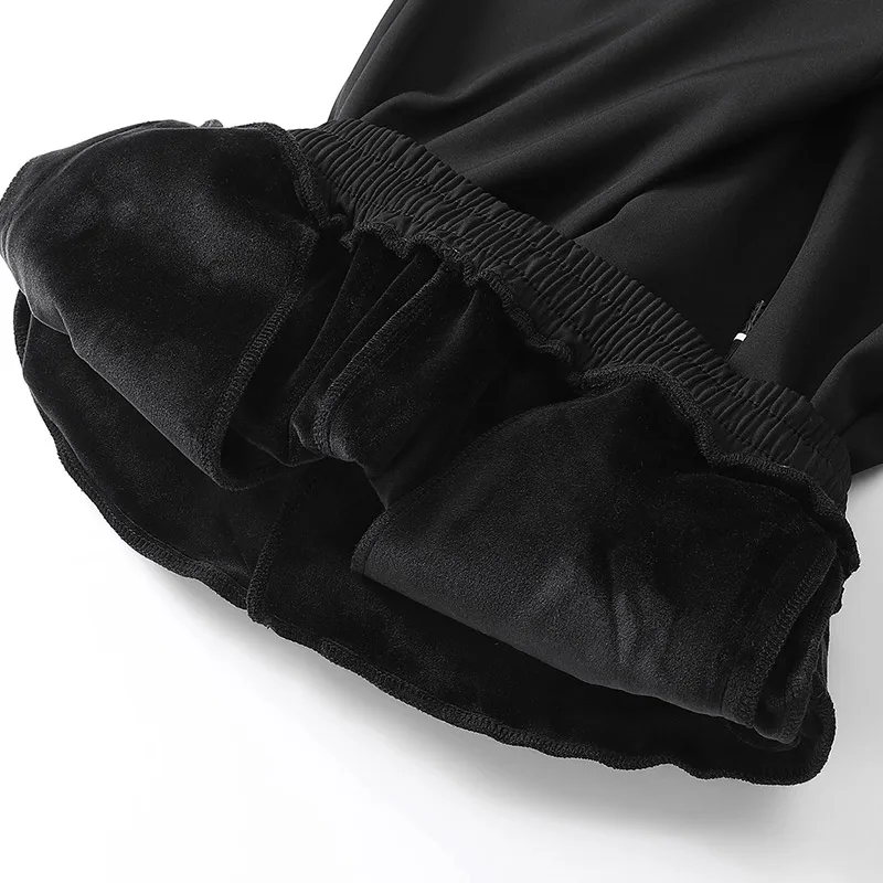 Winter Men Pants Plus Size 8xl 7xl 6xl Waterproof Windproof Softshell Casual Elasticity Waist Drawstring Straight Long Trousers 4