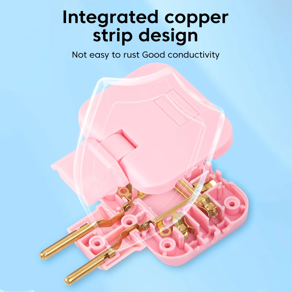 Plug adapter 180 Degree Rotatable Socket 3-in-1 EU Plug Converter Travel EU Extension Plug Multi-Plug Slim Wireless Outlet Adapter Sockets