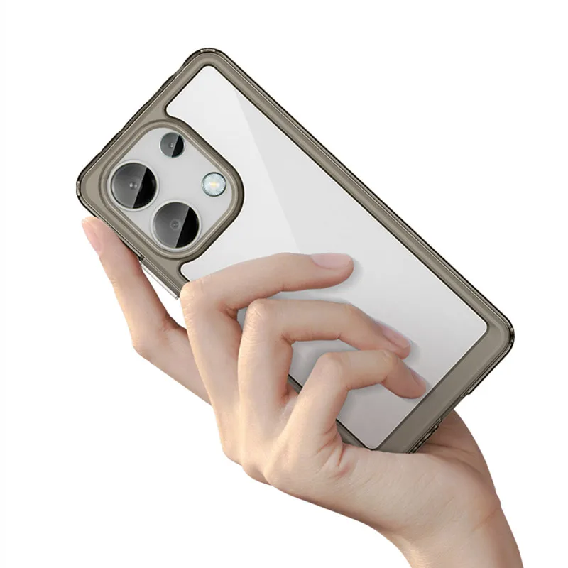 Custodia Trasparente Colorata Per Xiaomi Redmi Note 13 Custodia 4G Custodia Posteriore In Silicone Per Redmi Note 13 4G Cover Per Redmi Note 13 4G