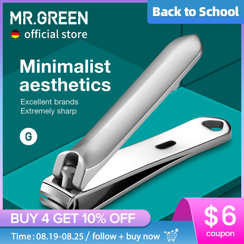 MR.GREEN Nail Clippers Stainless Steel Minimalist aesthetics Fingernail Cutter Nail Scissors Manicure  tools Nail File