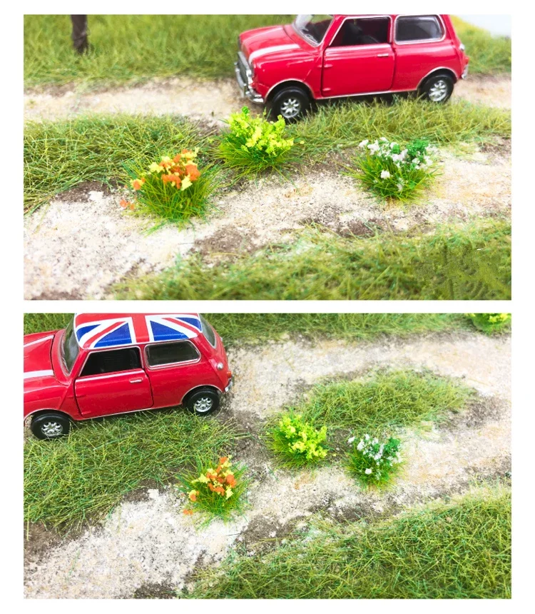 A box1:35 flower Static Grass clusters vegetation scene model material simulation grass petals DIY production Wargaming Terrain 6