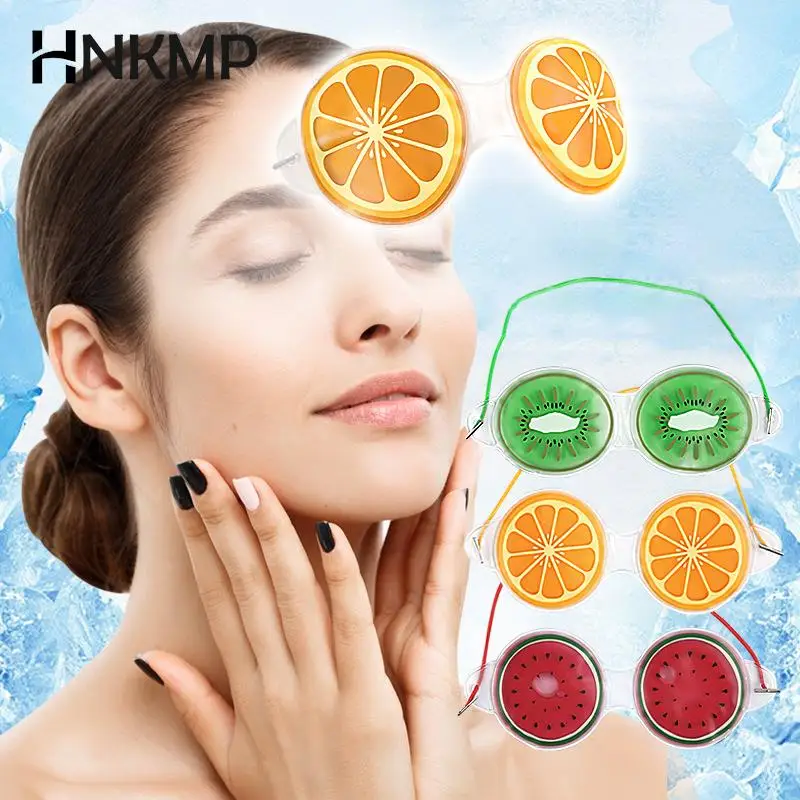 

1pcs Fruit Ice Compress Eye Mask Fatigue Relieve Remove Black Eye Bags Soft Beauty Sleeping Gel Eye Patch Beauty Tool