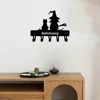 Wall Hook 1pc Witch and Cat Metal Key Holder Wall Hook Art Modeling Decorative Accessories Wall Mount,Hook,Keychain,Keychain 1