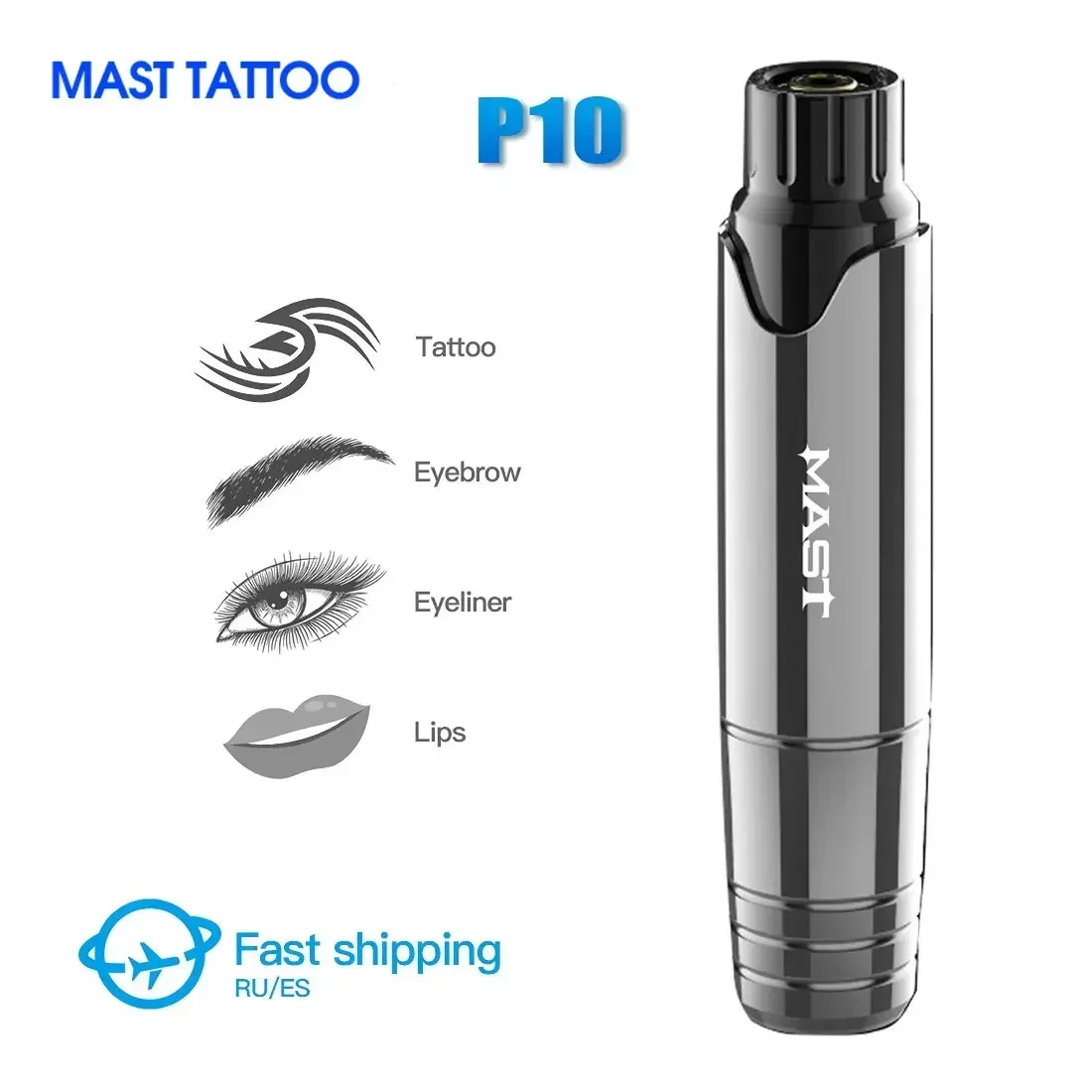Dragonhawk Mast Tattoo P10 Makeup Permanent Machine Rotary Pen Eyeliner Tools Tattoo Machine Pen Style Accessories For