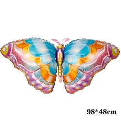 Vibrant Butterfly Aluminum Foil Balloons for Celebrations and Decor (Gradient Blue)