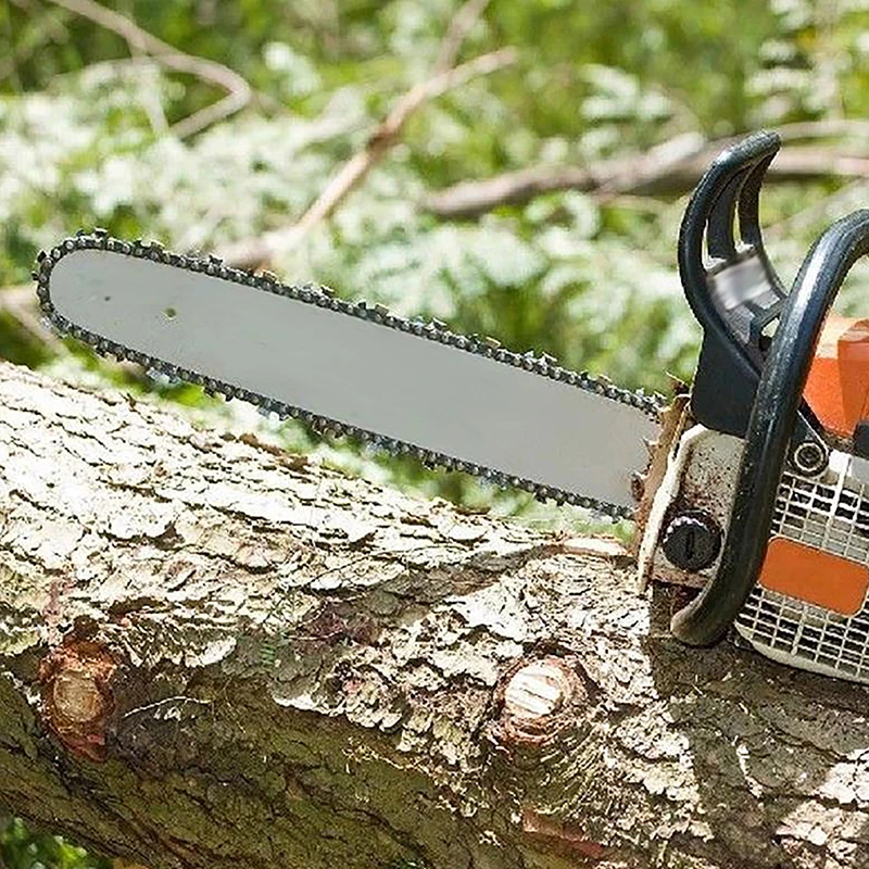 Durable Metal Chainsaw Blade for Efficient Wood Cutting