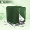 Zipper IBC Tote Cover 330 Gallon for 210D Oxford cloth 1000L Outdoor Water Tank Protective Cover Dust and sun (Black /Green） 2