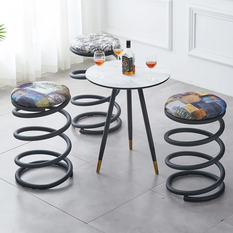 Industrial Single Bar Stools Designer Creative Waiting Outdoor American Bar Stool Reception Metal Unique Sillas De Furniture