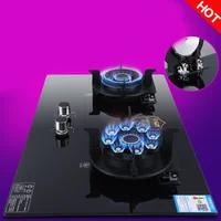 Fierce Fire Burner/Nine-Cavity Mandarin Duck Fierce Fire Stove /Clamshell Gas Stove / Electronic Pulser/Toughened Glass Panel 2