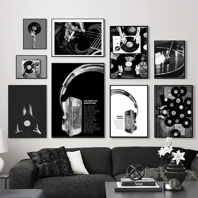 Recording Studio Wallpaper Black And White