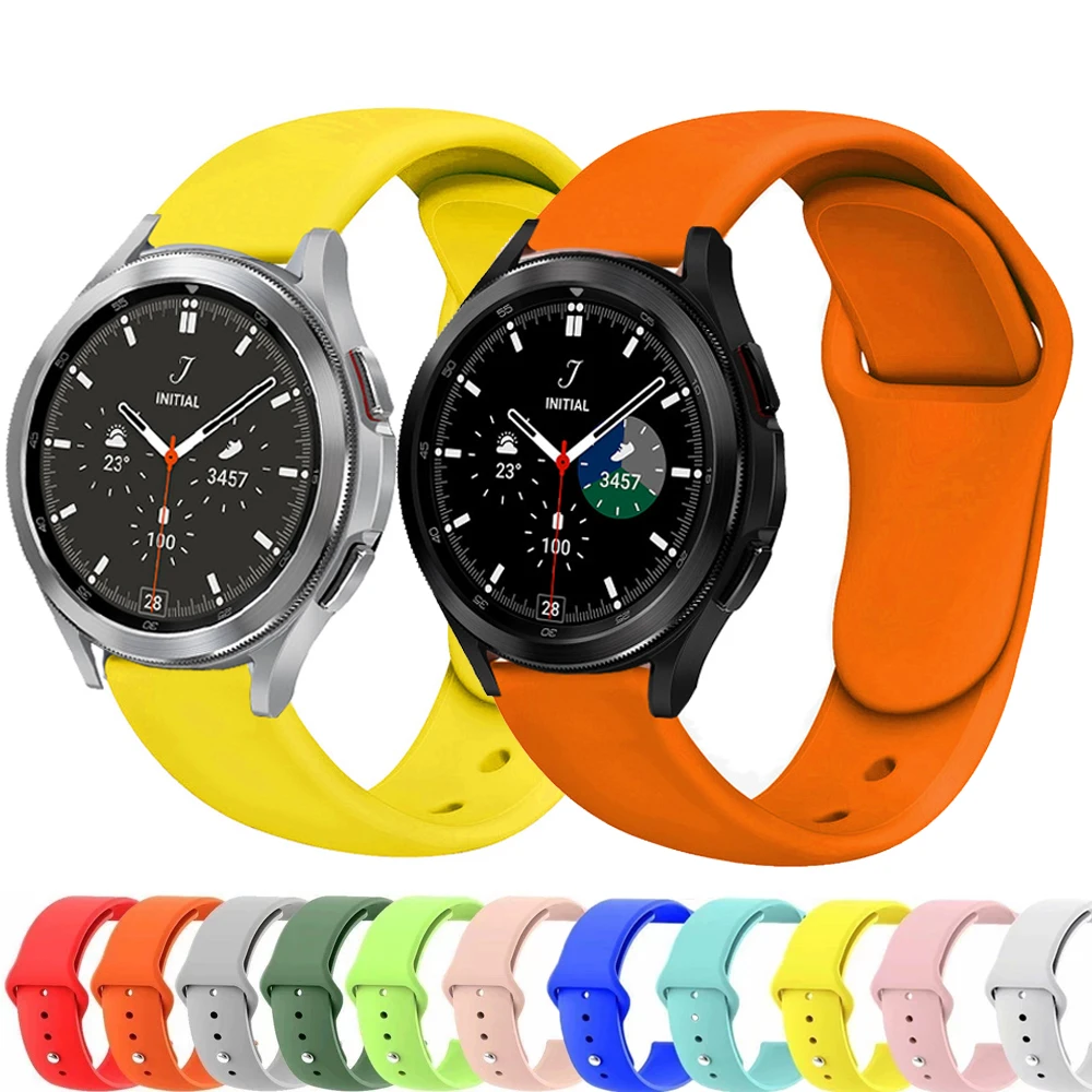 mm Watch Strap For Samsung Watch 4 44mm 40mm Correa Smartwatch Silicone Band For Samsung Galaxy Watch 4 Classic 42mm 46mm Band Watchbands Aliexpress