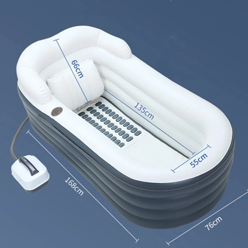 Description Picture 2 of itemModern Inflatable Bathtub Household Bathroom Bathtubs Massage Constant Temperature Whirlpool Adult Creative Folding Bathtub