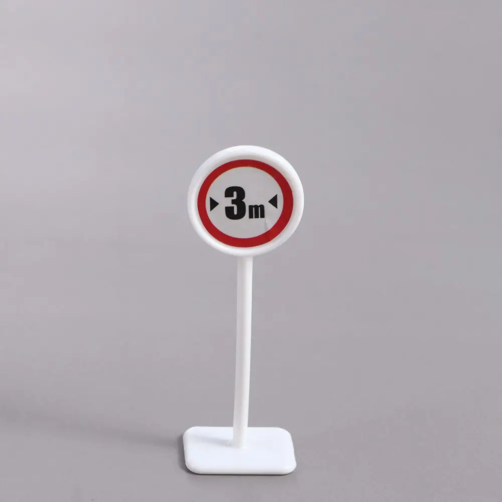 15Pcs/Set Traffic Signs Mini Traffic Signs Model Toy City Traffic Road Block Simulation Scene Puzzle Boys Girls Gifts