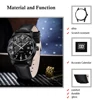 MAOYUAN 2025 New Top Men's Watch Calendar Sports Leisure Fashion Style Brown Black Leather Waterproof Quartz Watch 5