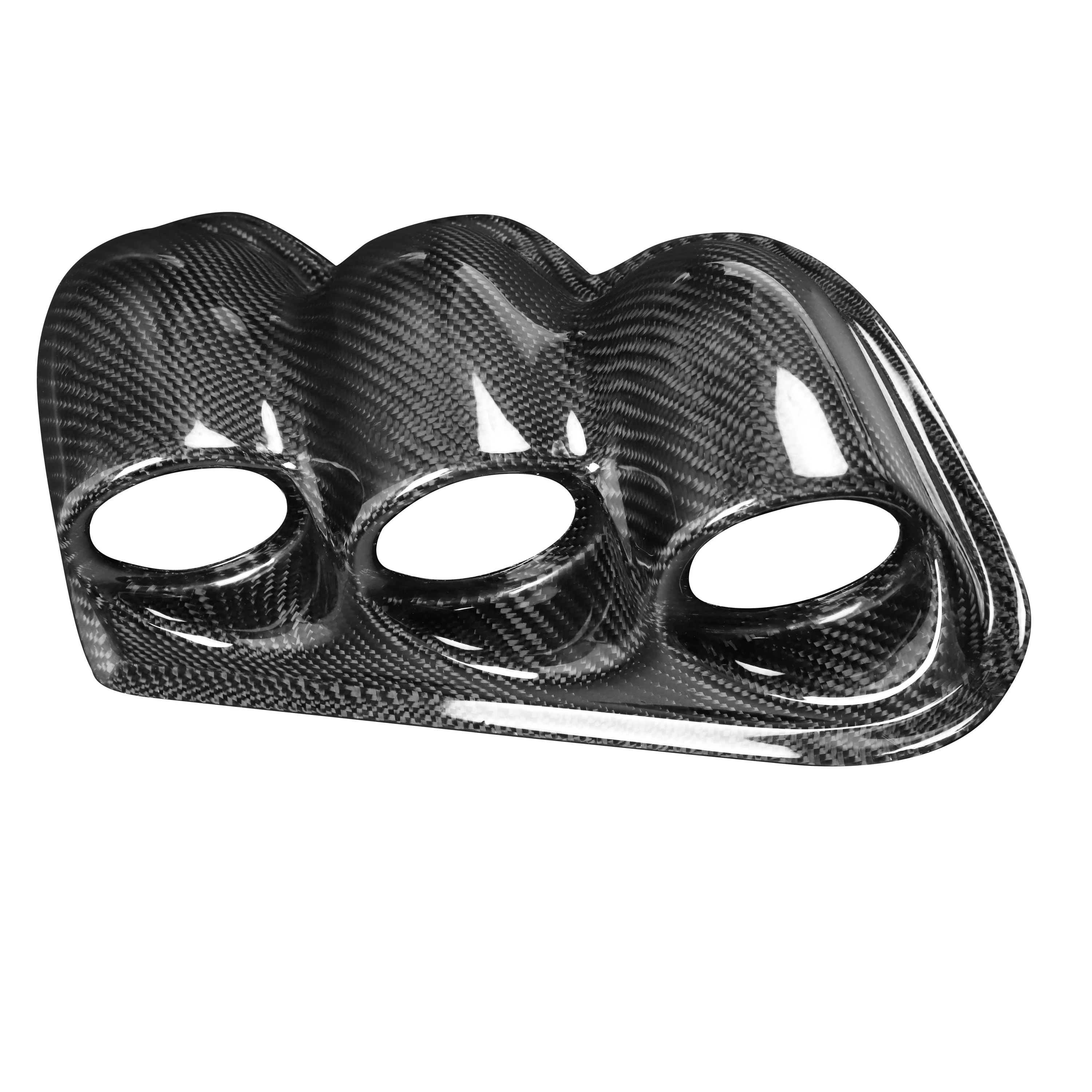 For Mitsubishi Lancer EVO 7-9th Gen 3 Holes Dashboard Pointer Speedometer Real Carbon Fiber Automobile Interior Modification RHD