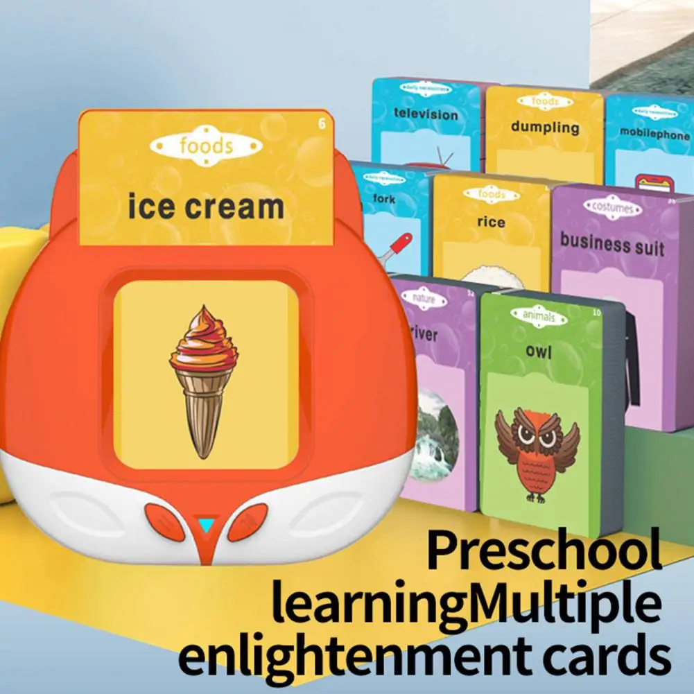 

Early Education Machine Interactive Language Immersion Toy Early Literacy Device Language Development Toy Word Card Machine