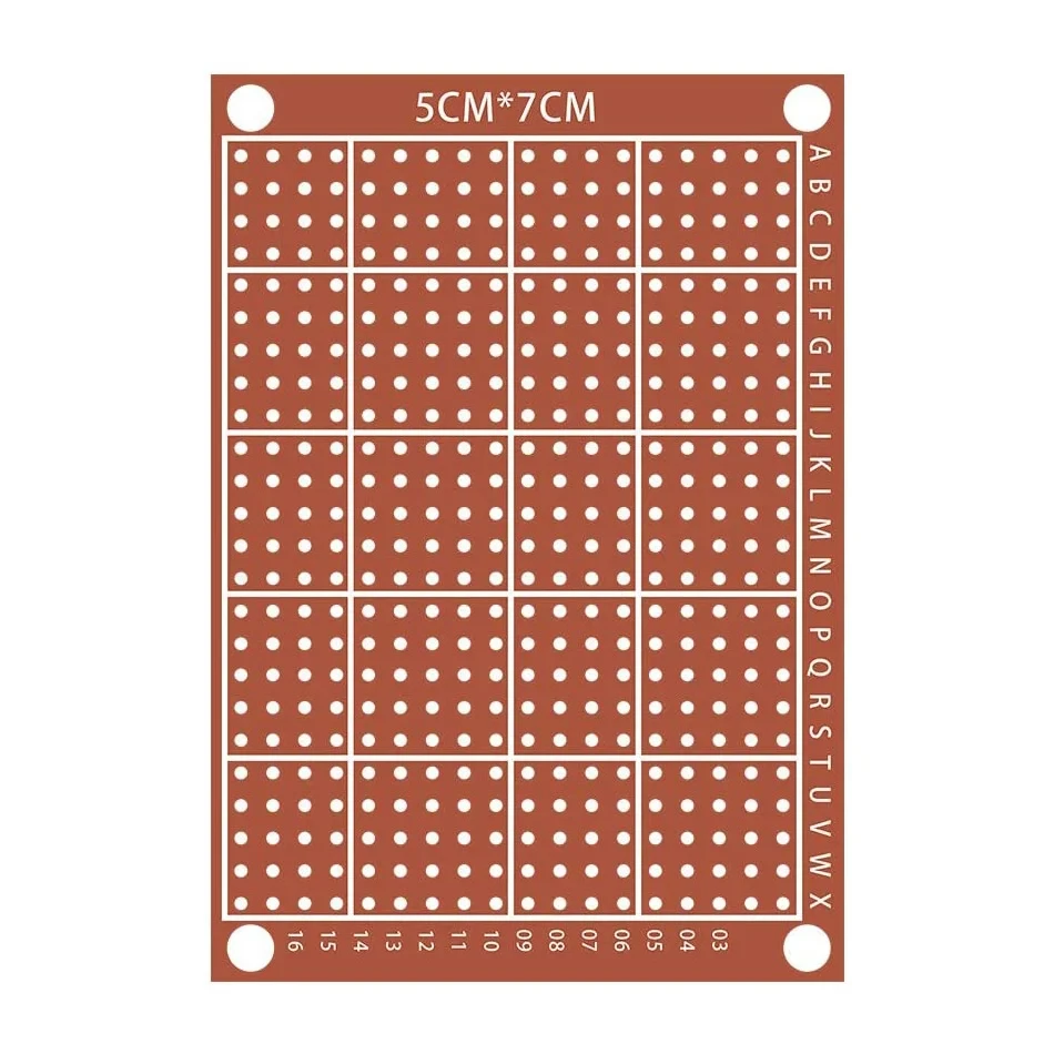 Perfboard Paper Composite PCB Boards Universal Breadboard Single Sided Printed Circuit Board 10/20Pcs 5x7cm